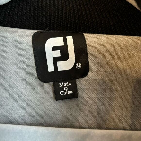 Footjoy Men’s Lined Performance argyle gray golf Sweater Wool exterior sz M EUC! - Picture 6 of 9